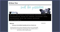 Desktop Screenshot of k9nosetime.com